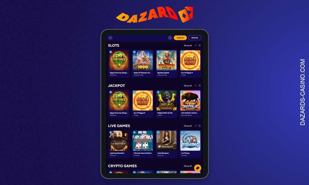 Detailed information about the Dazard app for Europeans